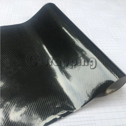 Car Sticker 3d/5d/6d Carbon Fiber Vinyl Wrap Big Texture Super Glossy 5D Carbon Film With Size 50cm*150cm/200cm Waterproof Film