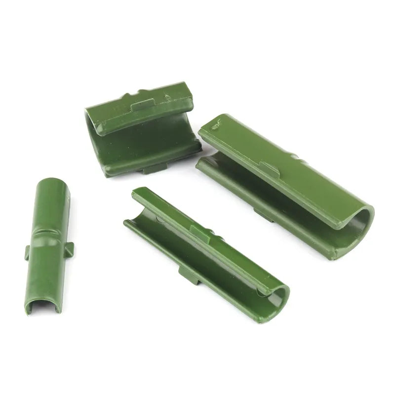 10pcs Greenhouse Frame Pipe Tube Film Clip Clamp Garden Shade Net Accessories Plastic Film Fixed Fittings