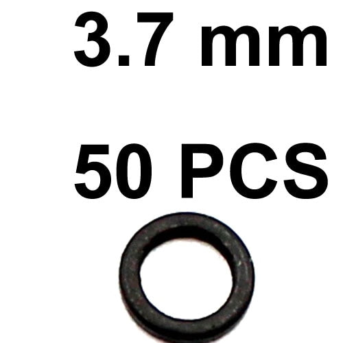 50PCS Carp Fishing Accessories Rig Rings Round Oval Tear Drop Hair Rig Blow Back Rig Micro Ring Terminal End Tackle Equipment