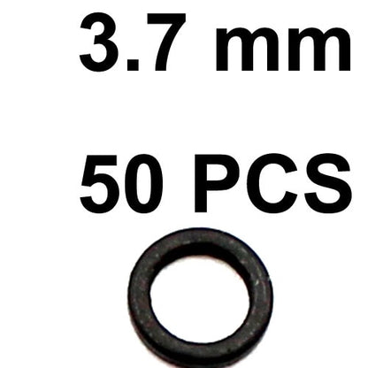 50PCS Carp Fishing Accessories Rig Rings Round Oval Tear Drop Hair Rig Blow Back Rig Micro Ring Terminal End Tackle Equipment
