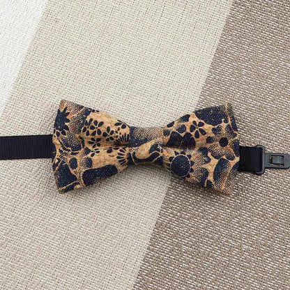 Fashion New Cork Wood Kids Bow Ties Novelty Handmade Fancy Bowtie Adjustable Butterfly Party School Children Accessories