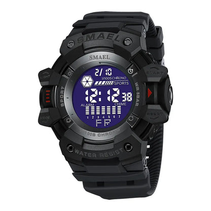 Mens Watch Military Water Resistant SMAEL Sport Watch Army Led Digital Wrist Stopwatches for Male 1802 Relogio Masculino Watches