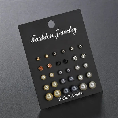 Modyle 2021 New Fashion White Simulated Pearl Stud Earrings for Women Jewelry Accessories