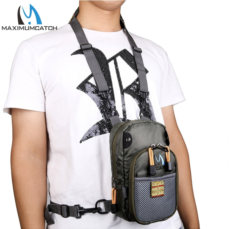 Maximumcatch Fly Fishing Bag Fishing Chest Pack Backpack With Fishing Tool Accessory