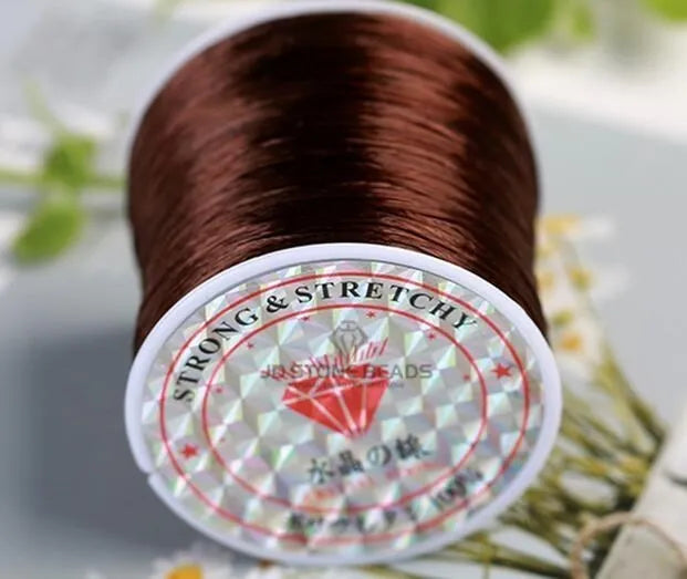 1Roll/35m 0.5mm Elastic Thread Cord String Round Crystal Line Nylon Rubber Stretchy Cord for Jewelry Making Beading Accessories