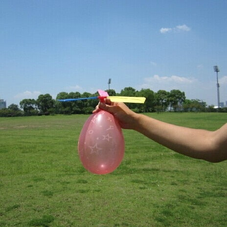 1Pcs/ Lot Funny Traditional Classic Sound Balloon Helicopter UFO Kids Child Children Play Flying Toys Ball Outdoor Fun Sports