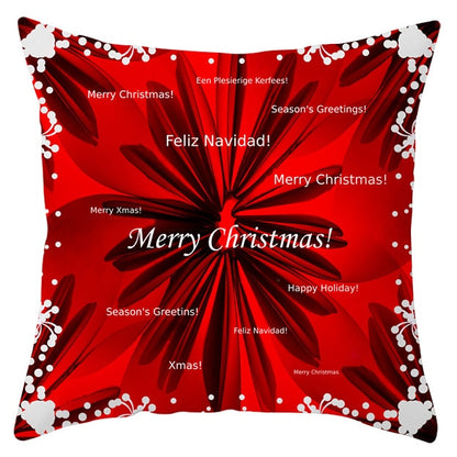 45x45cm Santa Claus Christmas Pillowcase Merry Christmas Decor for Home Christmas Ornament Xmas