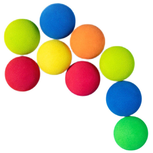 10Pcs/Lot EVA Foam Golf Balls Soft Sponge Balls for Outdoor Golf Swing Practice Balls for Golf/Tennis Training Solid 7 Colors