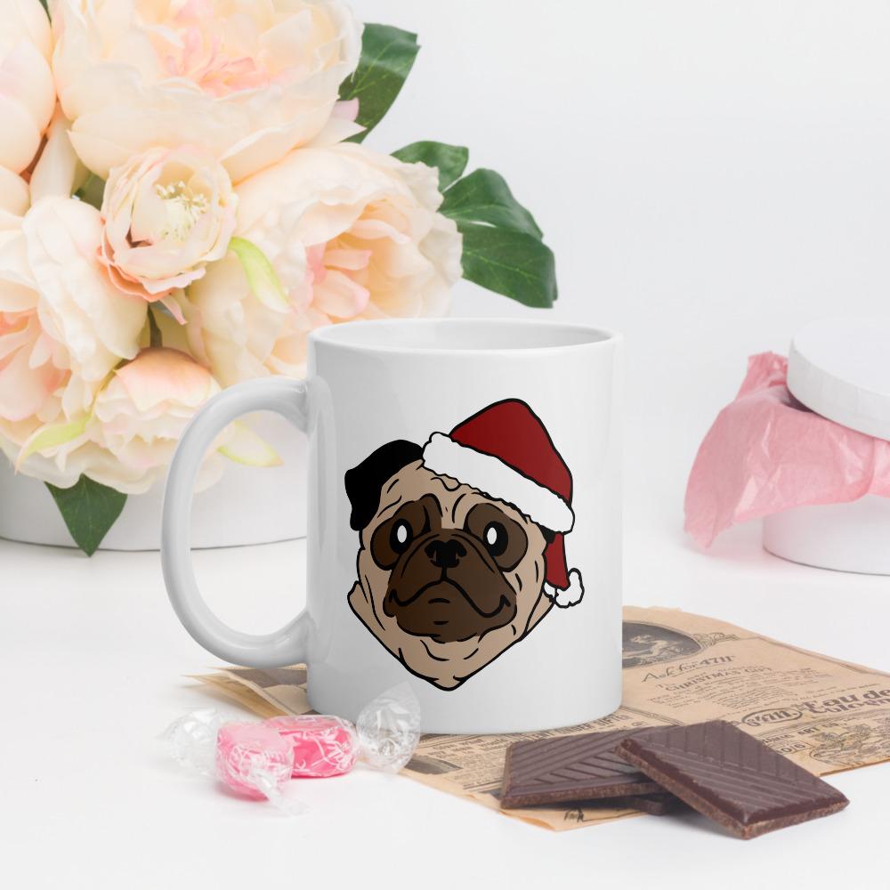 Vinny the Pug Christmas Mug #4