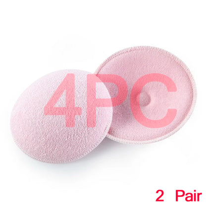 2/4 PCS Surface Cotton + Sanitary Sponge Reusable Breast Nursing Pads Soft 3D Cup Washable Pad Baby Breastfeeding Accessor