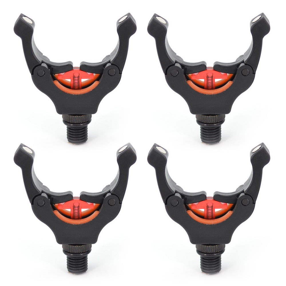 Hirisi Carp Fishing Rod Rest Head Gripper for Rod Pod Holder With Magic Magnet Clips Keep Fishing Rod