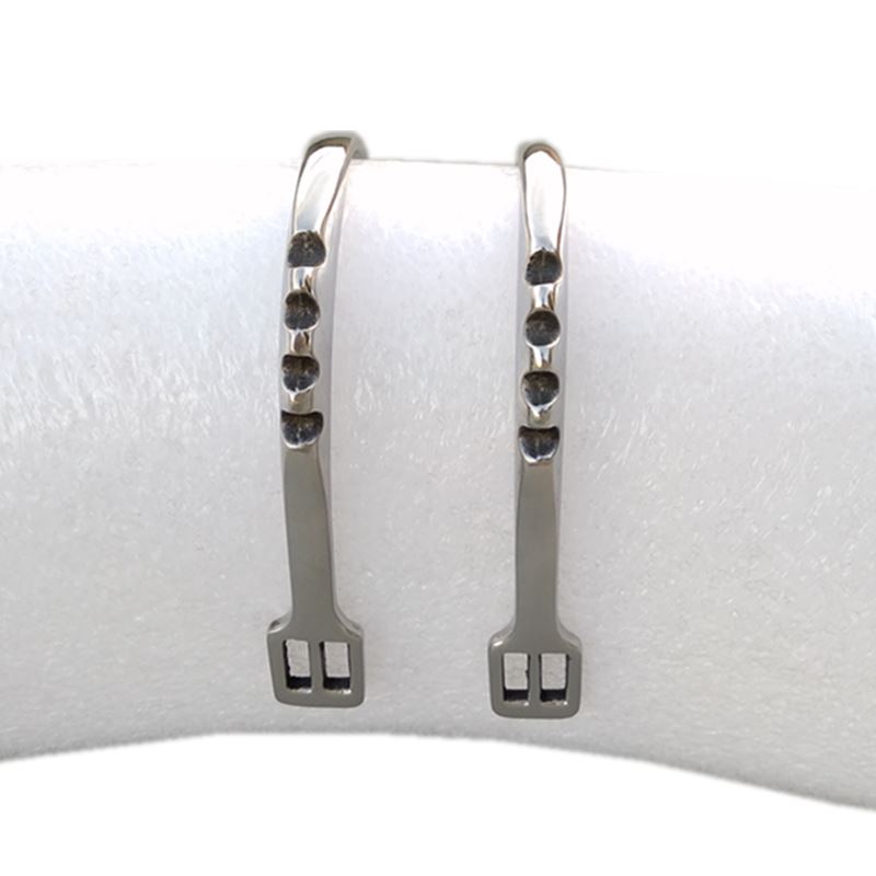 Stainless Steel Spur With Three Teeth Band Horse Riding Equipment