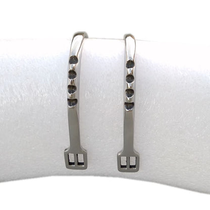 Stainless Steel Spur With Three Teeth Band Horse Riding Equipment