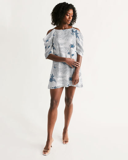 Women's Palm Soul Open Shoulder A-Line Dress