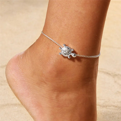 Modyle Vintage Beach Foot Anklet for Women Bohemian Female Anklets Summer Bracelet on the Leg Jewelry