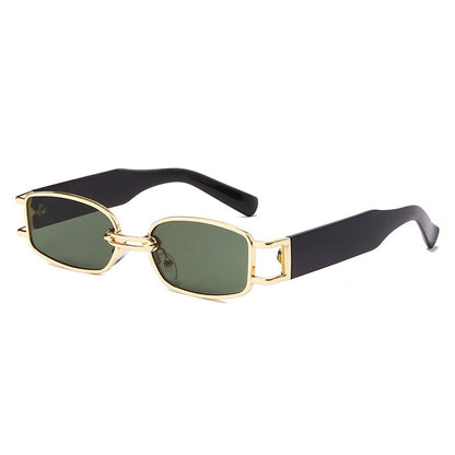 SO&EI Fashion Small Rectangle Women Sunglasses Brand Designer Vintage Square Punk Sun Glasses Men Shades UV400 Clear Eyewear