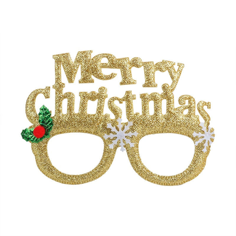 Christmas Decorations 2024 Christmas Glasses Frame Kids Santa Snowman Glasses Christmas Xmas Decor 2024 New Year Noel