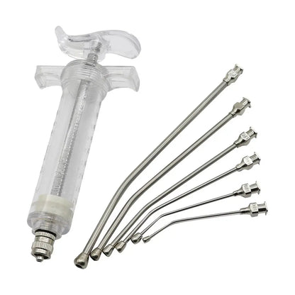 7 Pcs/Lot 10ml/20ml/50ml Parrot Feeding Syringe Parrots Bird Feeding Syringe With 6 Pcs Curved Gavage Tubes Bird Feeding Tool