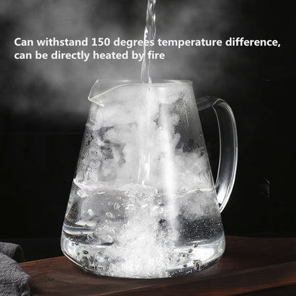 Stainless Steel Infuser Teapot Clear Borosilica Glass Filter Heat Resistant Coffee Puer Tea Pot Heated Container Boiling Kettle