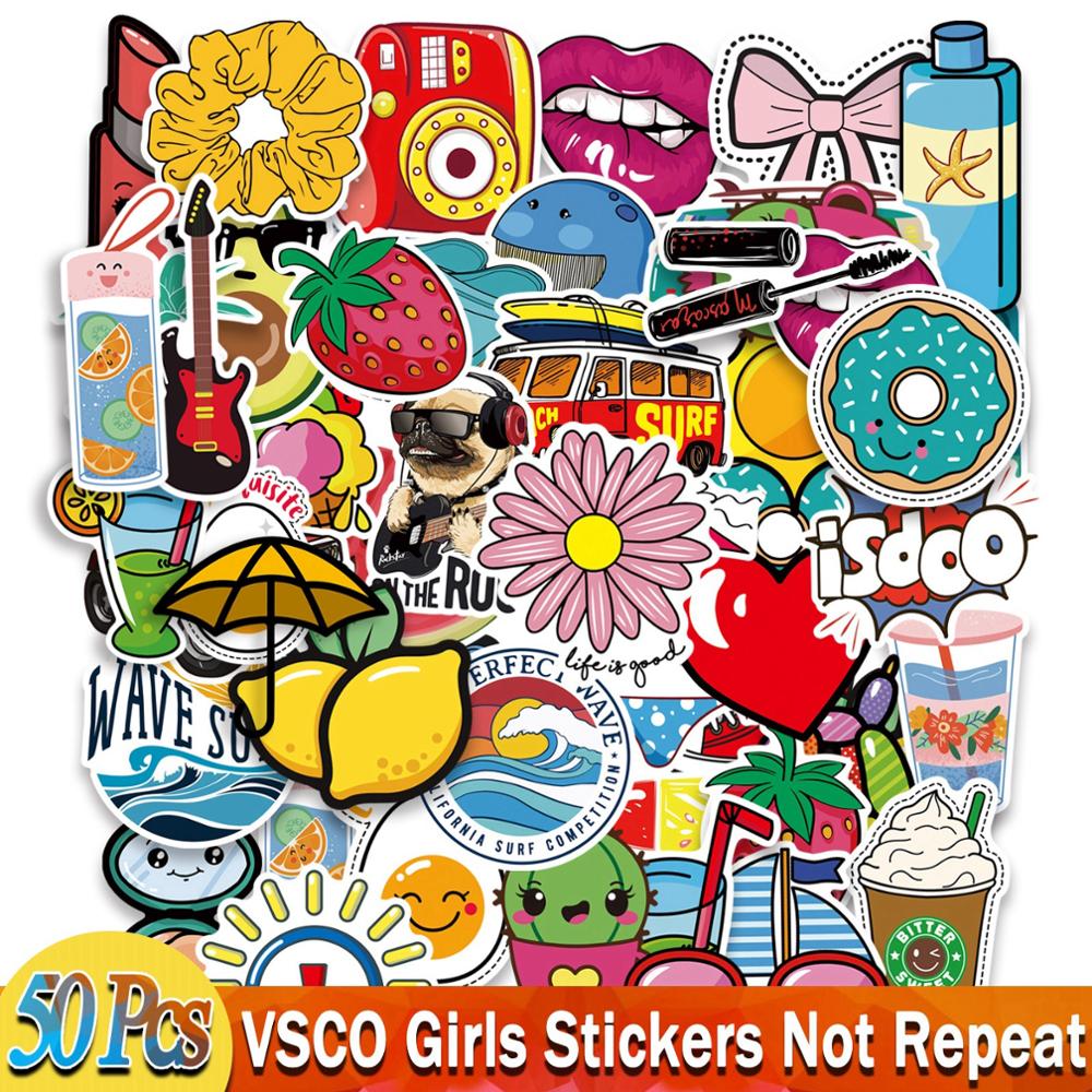 Anime Stickers for Unicorn Cartoon Animals Dogs Cats Graffiti Sticker on Skateboard Laptop Bike Car Guitar Phone Decals Pack