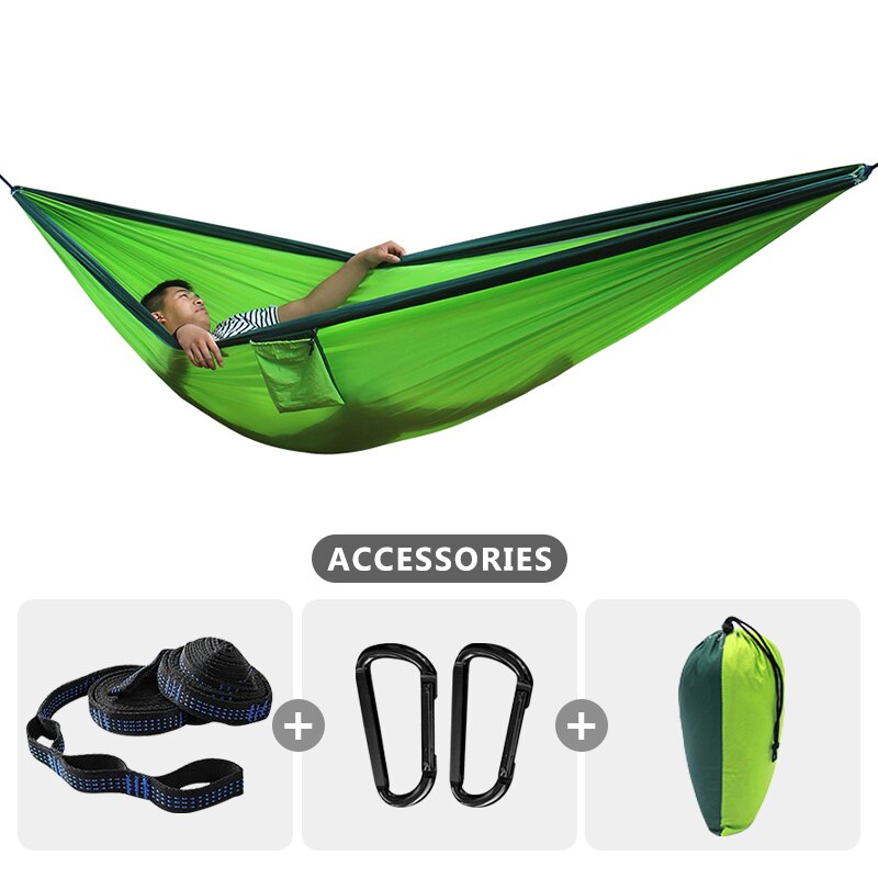 2-3 Person Large Size 300x200cm Hammock Outdoor Survival Camping Portable Hammock Leisure Patio Garden Terrace Double Traveling