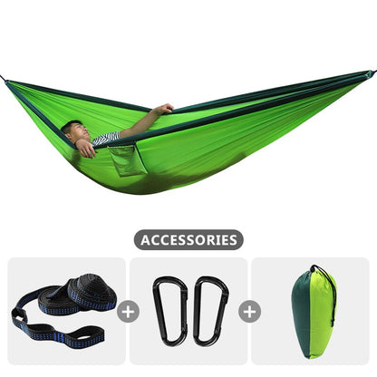2-3 Person Large Size 300x200cm Hammock Outdoor Survival Camping Portable Hammock Leisure Patio Garden Terrace Double Traveling