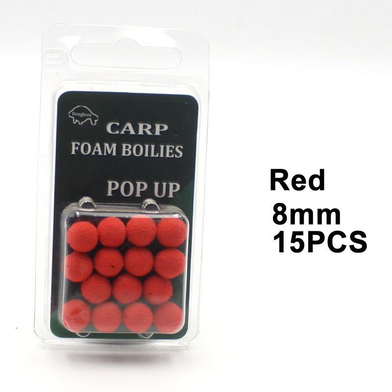 12/15pcs Carp Fishing Accessories Foam Boilies for Zig Rig Hair Chod Ronnie Rig Pop UP Boilies for Carp Fishing Tackle Equipment