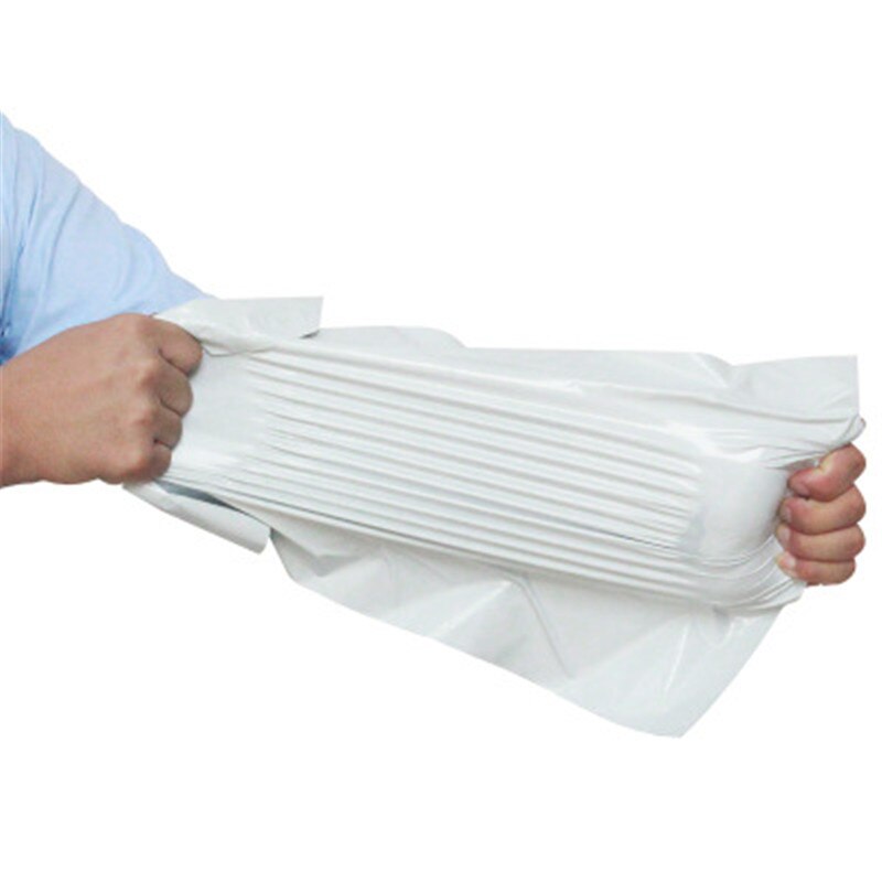 100Pcs/Lot Samll Size Courier Bags White Self-Seal Adhesive Storage Bags Plastic Poly Envelope Mailer Postal Mailing Bags