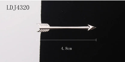 Tie Clip for Men Classic Meter Tie Pin Copper Tie Bar Quality Enamel Tie Collar Pin Crystal Business Corbata