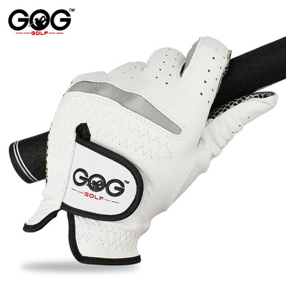 Leather Golf Gloves Men's Left Right Hand Soft Breathable Pure Sheepskin Golf Gloves Golf Accessories