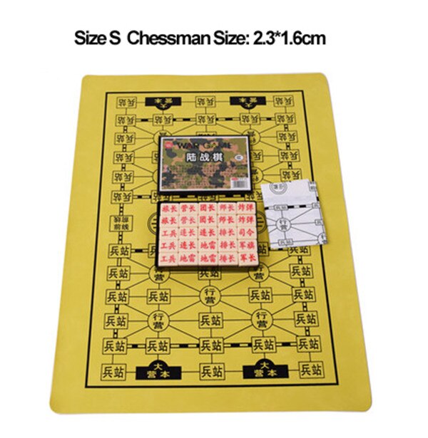 Classic War BoardGame Junqi Backgammon Land Battle Chess Army Combat Chess Kriegspiel BLIND CHESS Luzhanqi PU Leather Chessboard