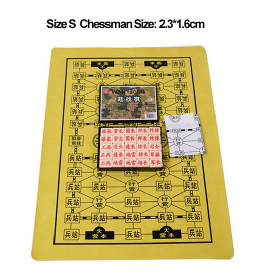 Classic War BoardGame Junqi Backgammon Land Battle Chess Army Combat Chess Kriegspiel BLIND CHESS Luzhanqi PU Leather Chessboard