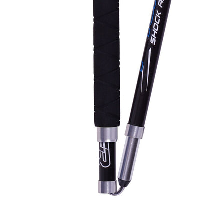 2 Pcs/Pair Portable Collapsible Carbon Fiber Trekking Poles Quick Lock Compact Folding Walking Stick Tourism Trail Running
