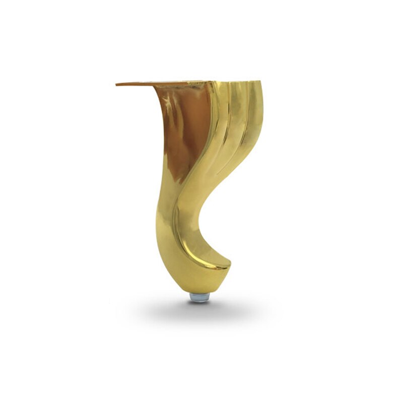4pcs Furniture Feet Bronze Plated Metal Sofa Legs Snake-Shaped Cabinets Feet Bed TV Cabinet Legs 14cm Height