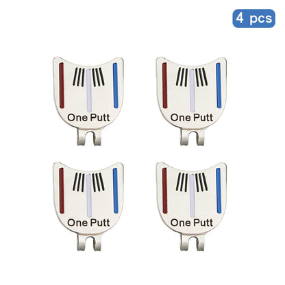 One Putt Golf Putting Alignment Aiming Tool Ball Marker With Magnetic Hat Clip Golf Ball Mark Drop Ship