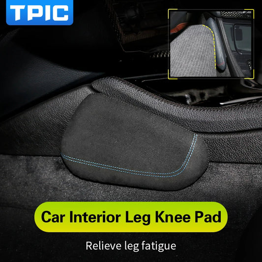 TPIC Leather Leg Cushion Knee Pad for BMW E46 E90 E92 E60 F30 F20 F22 F10 X1 X3 X4 X5 X6 2 3 5 7 Series Interior Car Accessories