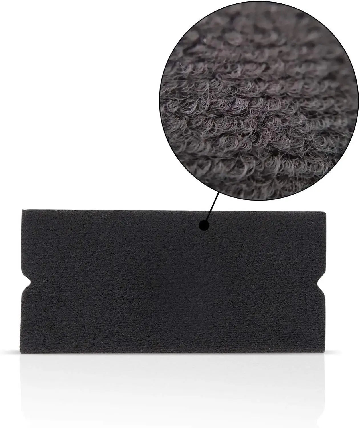 EHDIS Carbon Vinyl Film Car Wrap Felt Fabric for 4" 10cm Squeegee Auto Window Tint Wrapping Scrapers No Scratch Felt Edge Cloth