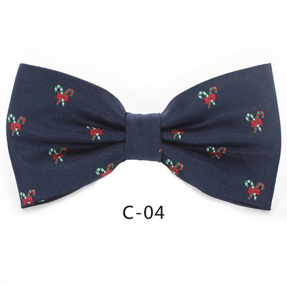 JEMYGINS Christmas Bow Ties for Mens Shirt  Snowflake Christmas Tree Pattern Men Silk Bow Tie  Christmas
