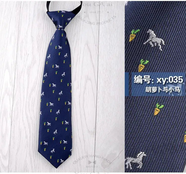 28*6cm Gravata Boys Girls Children's Tie School Class Dance Costume Accessories Band Cartoon Student Tie Necktie Neckcloth