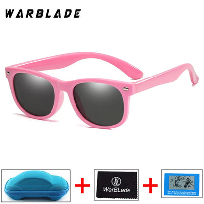 New Kids Polarized Sunglasses Children Boys Girl Sun Glasses Silicone Safety Glasses UV400 Eyewear Baby Shades Oculos With Boxes