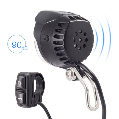Ebike Light Different Electric Bike Headlight and E Bike Rear Light LED 6V 12V 24V 36V 48V 52V Scooter Horn and Light Switch