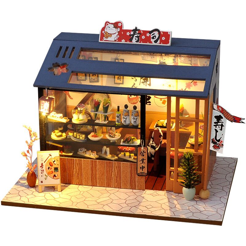 CUTEBEE Doll House Miniature DIY Dollhouse With Furnitures Wooden House Casa Diorama Toys for Children Birthday