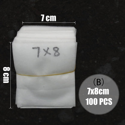 MUCIAKIE 100PCS Flat Fabric Nursery Grow Bags Biodegradable Growing Bags Eco-Friendly Ventilate Plant Root Protection Bags