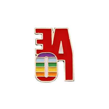 9 Style LGBT Design Rainbow Creative Heart Yeh Finger Pin Brooch Metal Pins Badge Denim Enamel Lapel Jewelry Women