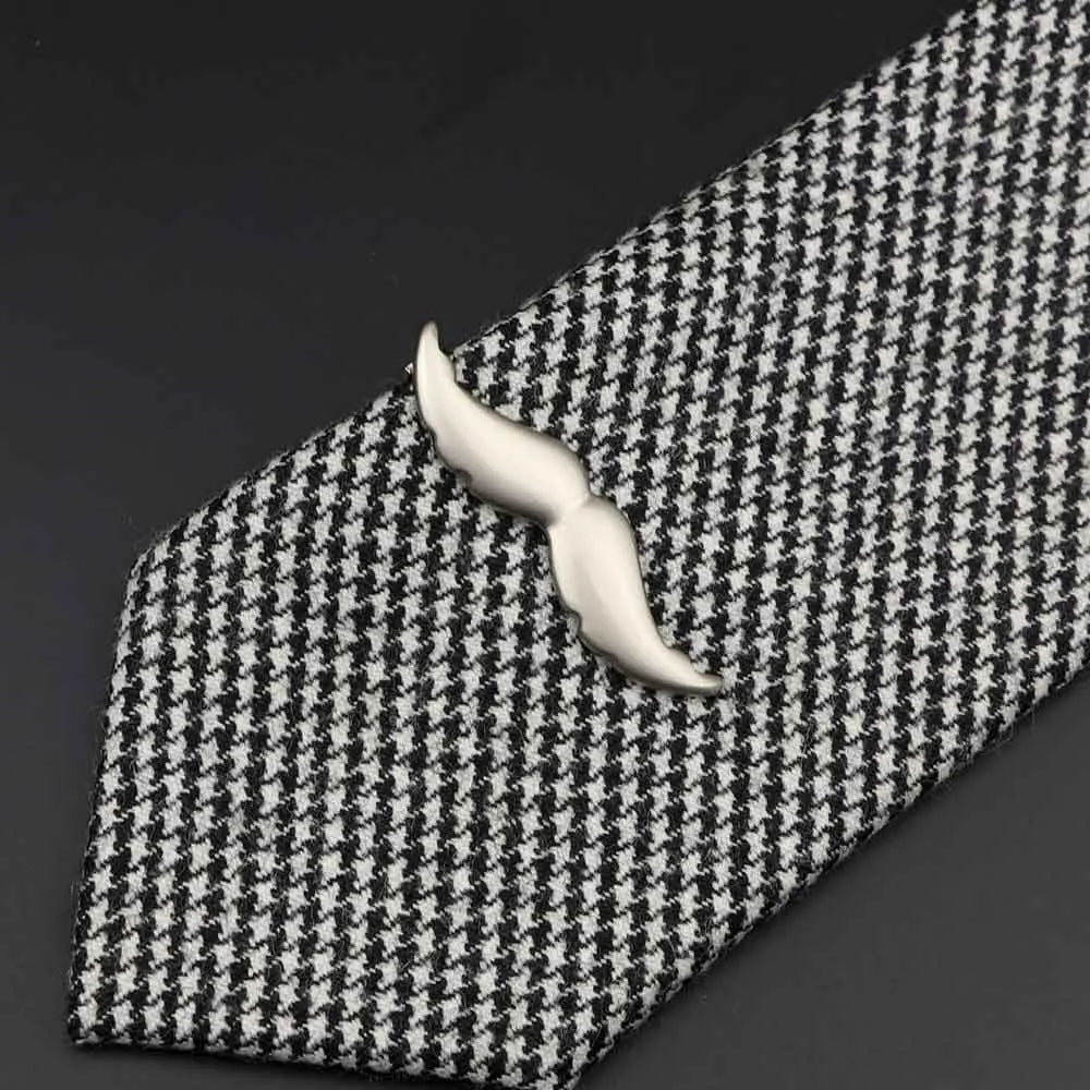 1 Piece Chrome Stainless Glasses Car Airplane Fork Spoon Shape Metal Tie Clip for Men Necktie Clips Pin for Mens