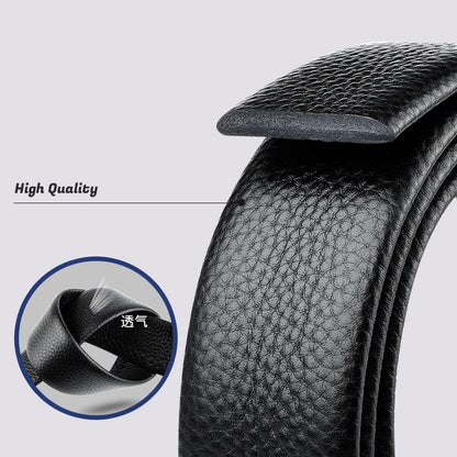 100 120 130 140 150 160 170 180cm Automatic Belt Without Buckle Men Width 3.5cm No Buckle Good Quality Leather Belt Body Strap