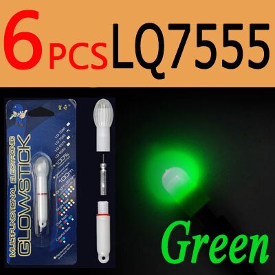 ICERIO 6PCS Electronic Light Sticks Night Fishing Float Rod Light Water Proof Fish Gathering Glow Lamp Lights Luminous Sticks
