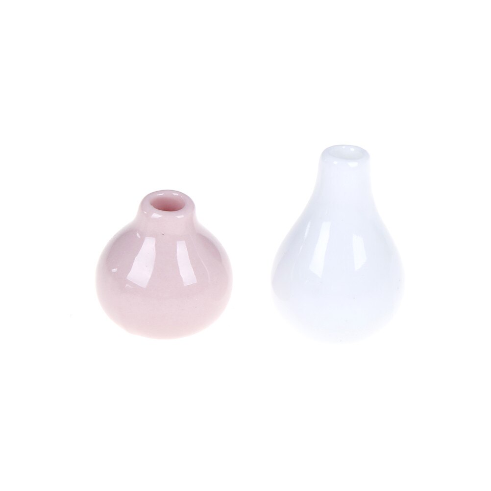 1/2/3/5/7/9pcs/Set Dollhouse Mini Ceramic Porcelain Vase Accessories Doll House Miniatures 1:12 Accessories Decorative Miniature