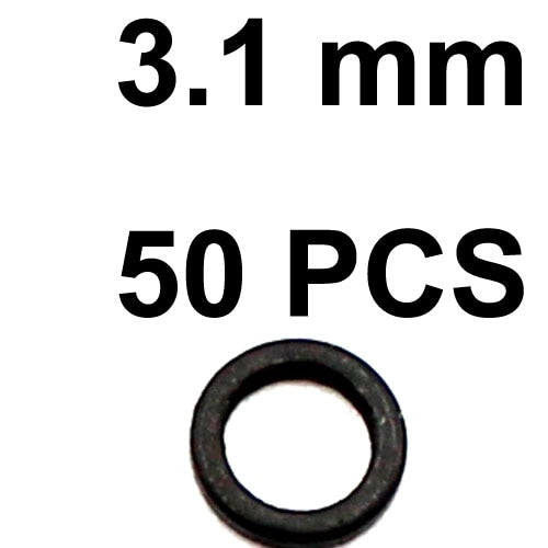 50PCS Carp Fishing Accessories Rig Rings Round Oval Tear Drop Hair Rig Blow Back Rig Micro Ring Terminal End Tackle Equipment