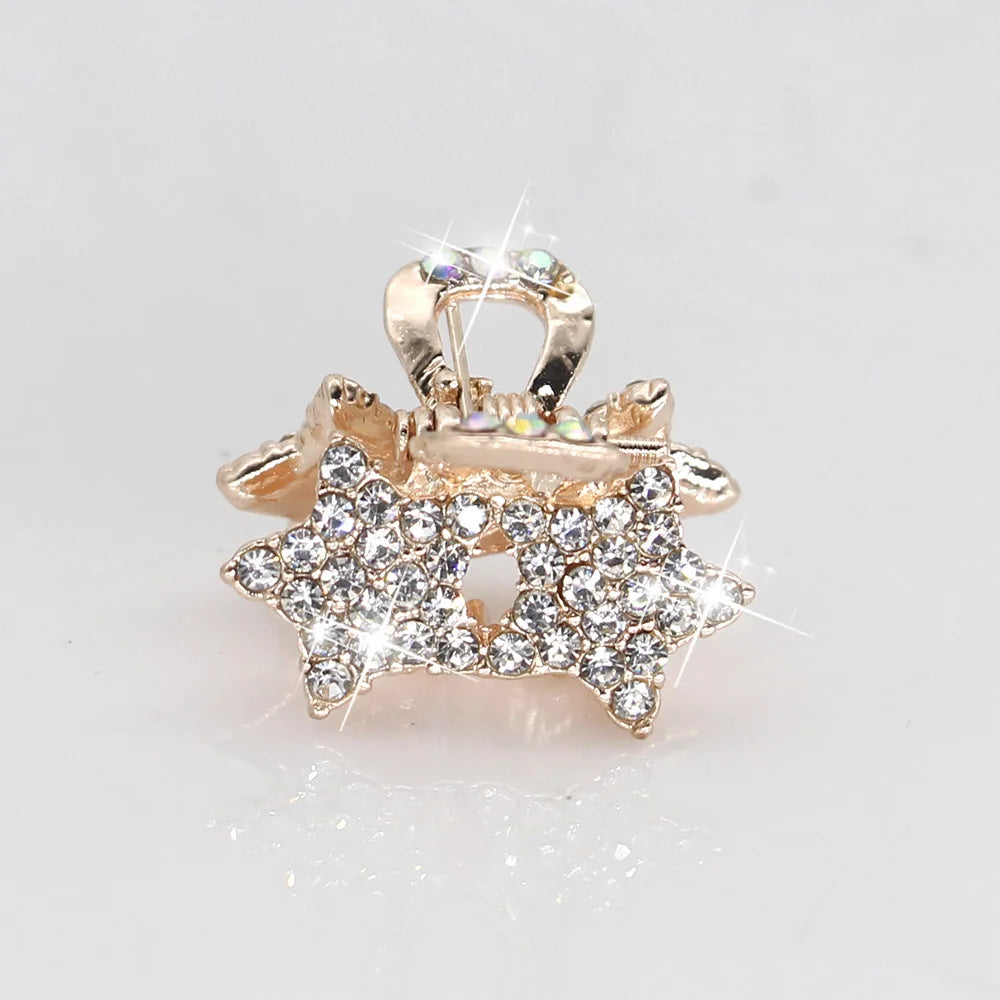 AINAMEISI New 7 Style Metal Crab Claw Clip for Women Girls Charm Barrette Full Rhinestone Wedding Hair Accessories Jewelry